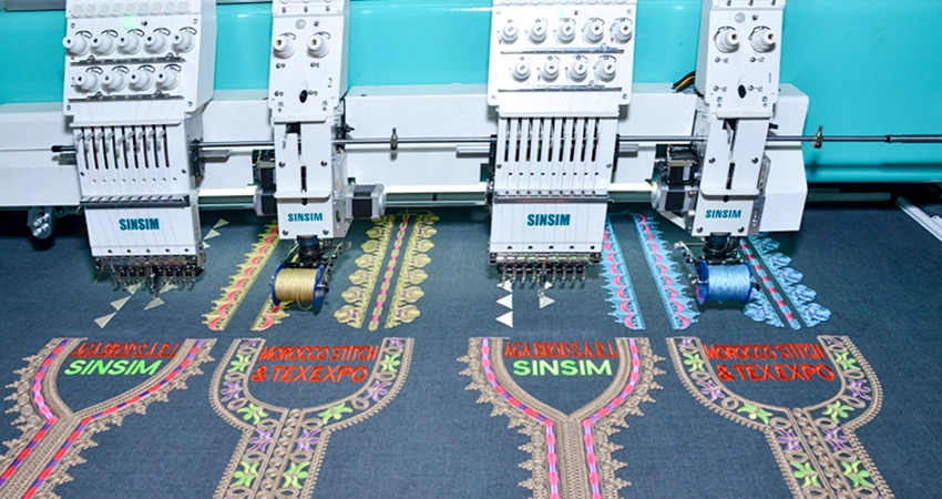2 Head Tubular Embroidery Machine