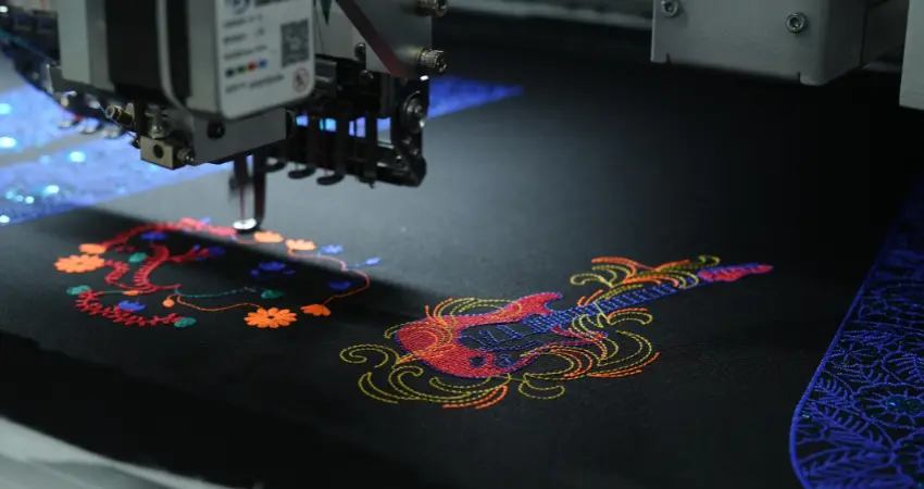 Two Head Tubular Embroidery Machine