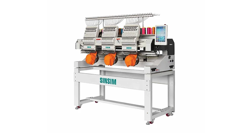 Three Head Tubular Embroidery Machine