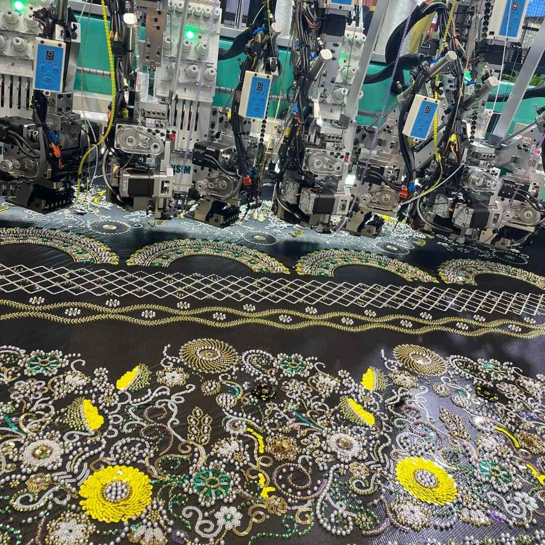 Mixed Beads + Sequins + Tufting Embroidery Machine